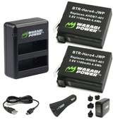 Wasabi Power Battery & Dual Charger for GoPro Hero 4 (2-Pack)