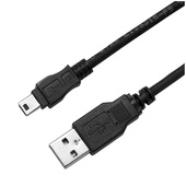 DYNAMIX USB 2.0 Type Mini B (5pin) Male to Type A Male Connector (2 m)