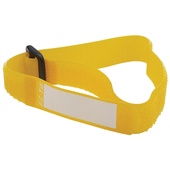 Kupo EZ241-Y EZ-TIE Deluxe Cable Ties - 0.78 x 16.1" (2 x 41 cm) - 10 Pack, Yellow