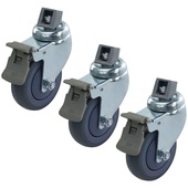 Kupo KC-100 100mm Brake Caster M10 Threaded (Set 3)
