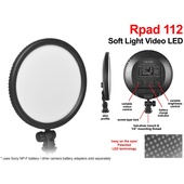 Mettle SoftpadR112 Portable LED Soft Light - Round Pad 112 LEDs