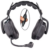 Eartec UDSC1000IL Ultra Double Inline PTT Headset for SC-1000 Radio Transceiver