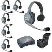 Eartec HUB6S UltraLITE and HUB 6-Person System with 6 Single Headsets