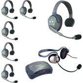 Eartec HUB7SMON 7-Person HUB System with One Monarch and Six Single Remote Headset