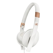 Sennheiser HD 2.30i Slim Lightweight Foldable Headphones with 3-Button Remote Mic (White)