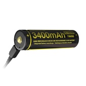 NITECORE NL1834R Li-Ion USB Rechargeable Battery 18650 (3400mAh)