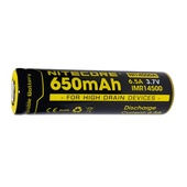 NITECORE NI14500A Flat Top Li-Ion Rechargeable IMR 14500 Battery (650mAh)