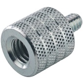 K&M 3/8" to 1/4" x 10mm Thread Adapter (Zinc-Plated)