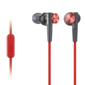 Sony MDR-XB50AP Extra Bass Earbud Headset (Red)