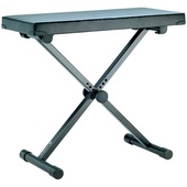 K&M 14075 Extra Wide Keyboard Bench (Black)
