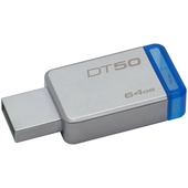 Kingston 64GB Datatraveler DT50 USB 3.0 Flash Drive (Blue)