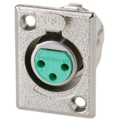 Switchcraft D3F Female Surface-Mount 3-Pin XLR Connector