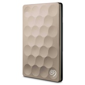 Seagate 1TB Ultra Slim Backup Plus Portable Hard Drive (Gold)