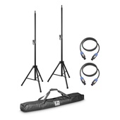LD Systems 2x Speaker Stand With Transport Bag + 2x Speaker Cable 5M