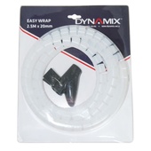 DYNAMIX Easy Wrap Cable Management Solution (Clear, 2.5m x 20mm)