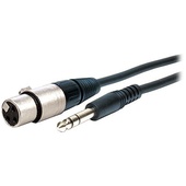 Comprehensive EXF Series Stereo 1/4" Male to 3-Pin XLR Female Cable - 3'
