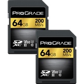 ProGrade Digital 64GB UHS-II SDXC Memory Card (2-Pack)