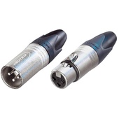 Neutrik XX Bag Series Male and Female XLR Connectors Kit (Silver Housing/Silver Contacts)