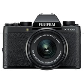 Fujifilm X-T100 Mirrorless Digital Camera with 15-45mm Lens (Black)