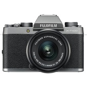 Fujifilm X-T100 Mirrorless Digital Camera with 15-45mm Lens (Silver)