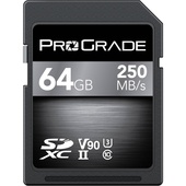ProGrade Digital 64GB UHS-II SDXC Memory Card (250 MB/s)
