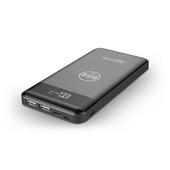 Promate Wireless Charging Power Bank with LED Display (Black)
