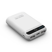 Promate Ultra-Portable 10050mAh Power Bank (White)