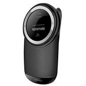 Promate 3W Multi-Point Pairing Bluetooth v4.1 Handsfree Car Kit (Black)