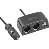 Promate Car DC Output Splitter with Dual USB Ports