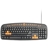 Promate Professional Ergonomic Wired Keyboard (Black)