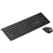 Promate Slim Ergonomic Wireless Keyboard & Mouse Combo (Black)