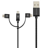 Promate USB All-in-one Sync & Charge Cable (Grey)