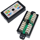 DYNAMIX Cat5e Inline Coupler with Punch Down (Black)
