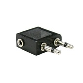 DYNAMIX Airplane Headphone Dual Mono Adapter