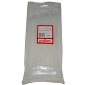 DYNAMIX CAB250 Cable Ties 250mm x 4.8mm(25 x 0.48 cm) - 100 Pack, White