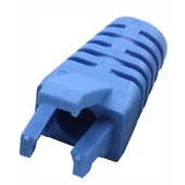 DYNAMIX RJ45 Slimline Strain Relief Boot with Clip Protector (Blue, 20 Pack)
