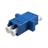 DYNAMIX Fibre LC/LC Duplex Single-Mode Joiner with Ceramic Sleeve (Blue)