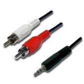 DYNAMIX Stereo 3.5mm Plug to 2 x RCA Plug Cable (2 m)