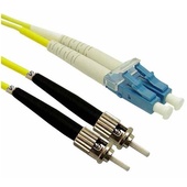 DYNAMIX 9u LC/ST Fibre Patch Lead (Duplex, Single-Mode, 1 m)