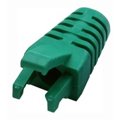DYNAMIX RJ45 Slimline Strain Relief Boot with Clip Protector (Green, 20 Pack)