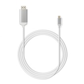 MiniX NEO C-4K USB-C to 4K HDMI Cable (Silver, 1.8m)