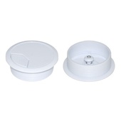 DYNAMIX 60mm Desk Grommet (White, 10 Pack)
