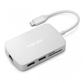 MiniX NEO C-X Multi-Port Adapter (Silver)