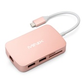 MiniX NEO C-X Multi-Port Adapter (Rose Gold)