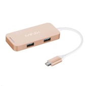 MiniX NEO C Mini USB-C Multi-Port Adapter (Gold)
