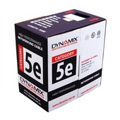 DYNAMIX Cat5E UTP External Dual Sheath Solid Cable Roll (Black, 305 m)