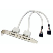 DYNAMIX USB Type-A Female to 5-Pin Housing Slot Card with Bracket