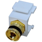 DYNAMIX Black Speaker Binding Post Keystone Adapter (Gold Plated)