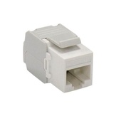 DYNAMIX Cat6 UTP Keystone Slimline Toolless & Punch Down Compatible Jack (White)