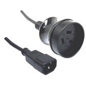 DYNAMIX 3-Pin Socket to IEC Male Connector 10A (2m)